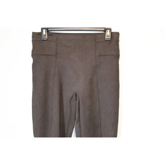 SPANX Faux Suede Leggings Chocolate Brown Pull On Women's Size Medium H14477 - Picture 4 of 15